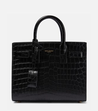 Tote Sac De Jour Nano de piel grabada | Saint Laurent