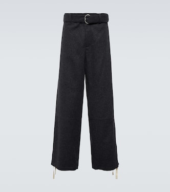 Virgin wool wide-leg pants | Jil Sander
