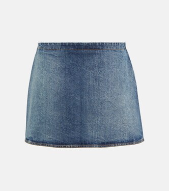 Denim miniskirt | Alaïa