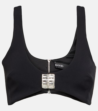 Verziertes Bralette aus Cady | David Koma
