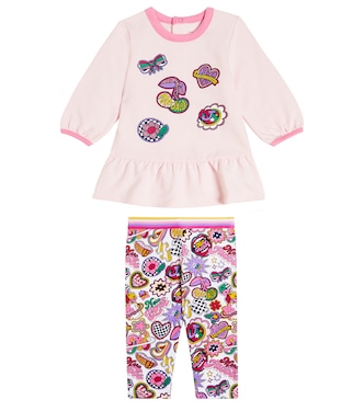 Baby cotton dress and leggings set | Marc Jacobs Kids