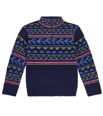 Intarsia half-zip sweater | Scotch & Soda Kids