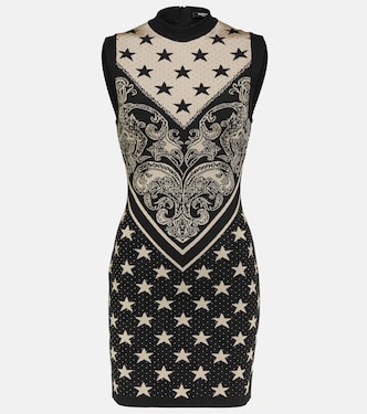 Intarsia knitted minidress | Balmain