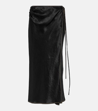 Satin wrap skirt | Acne Studios