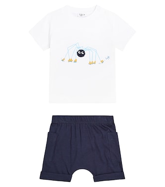 Baby cotton jersey T-shirt and shorts set | Il Gufo