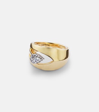 Ring aus 18kt Gelbgold mit Diamanten | Yeprem