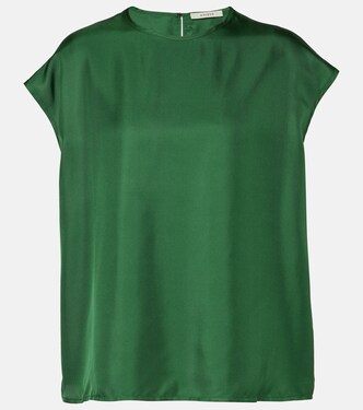 Top Dasha aus Seiden-Twill | Asceno