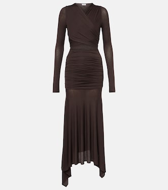 Sheer embroidered tulle midi dress | The Attico