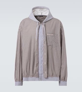 Checked cotton poplin jacket | Balenciaga