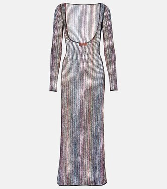 Sheer open-back maxi dress | Missoni