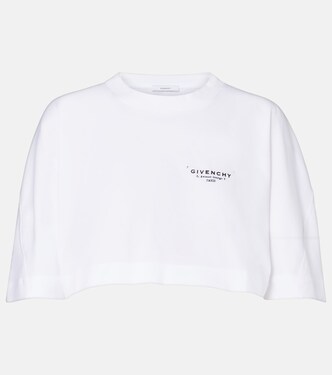 Cropped logo cotton T-shirt | Givenchy