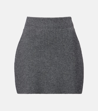 Ribbed-knit wool and alpaca-blend miniskirt | Givenchy