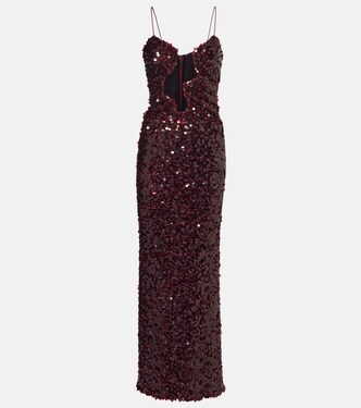 Robe longue Salacia à sequins | Christopher Esber