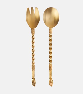 Gold-plated 2-piece utensils set | Natalia Criado