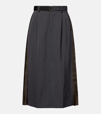Paneled midi skirt | Sacai