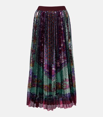 Midirock Accordian mit Pailletten | La DoubleJ