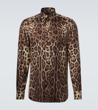 Leopard-print silk shirt | Dolce&Gabbana
