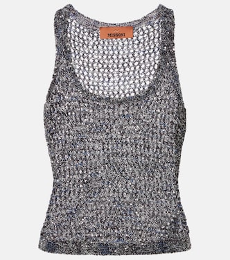 Sequined knitted tank top | Missoni