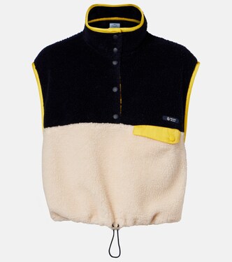Cropped teddy vest | Prada
