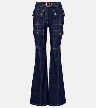 Luna belted flared jeans | Zimmermann