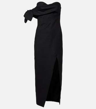 Robe de cocktail en laine à nœud | Givenchy