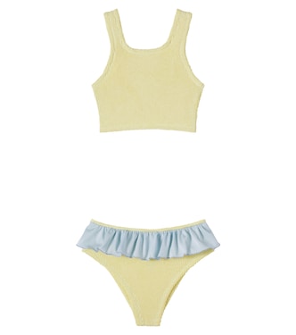 Olive ruffled bikini | Hunza G Kids