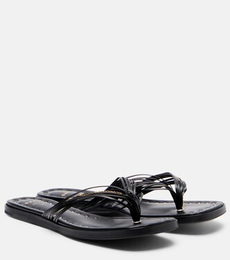 Leather thong sandals | Sacai