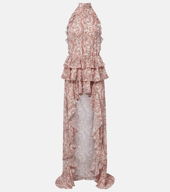 Robe longue Malena à motif cachemire | Bananhot