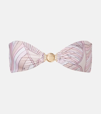 Iride bandeau bikini top | Pucci