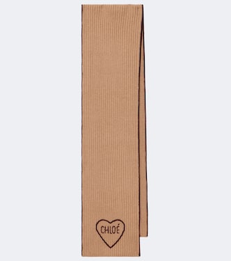 Chloé Encœur wool and cashmere scarf | Chloé
