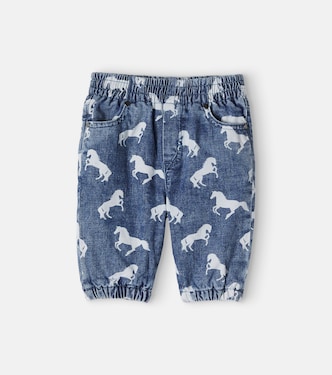 Baby printed cotton pants | Stella McCartney Kids