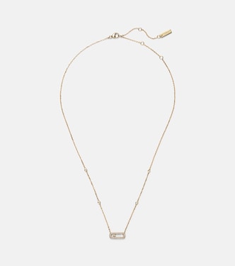 Move Uno 18kt gold necklace with diamonds | Messika