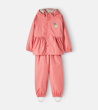 Palme printed hooded jacket and pants set | Konges Sløjd