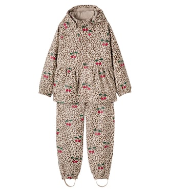 Palme leopard-print hooded jacket and pants set | Konges Sløjd
