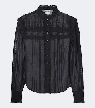 Camisa Lonzie de algodón bordada | Marant Etoile
