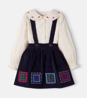 Anita and Dulcie cotton blouse and skirt set | Bebe Organic