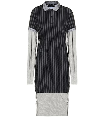 Striped cotton and tulle midi dress | Y/Project