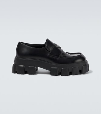 Monolith leather loafers | Prada