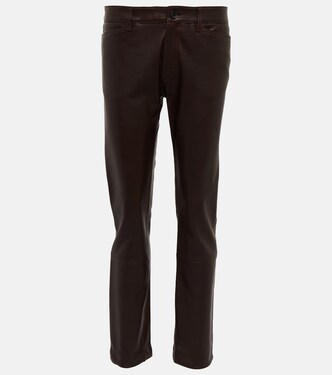 Gonda low-rise leather pants | Petar Petrov