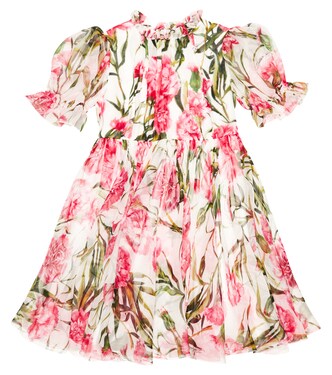 Floral silk dress | Dolce&Gabbana Kids