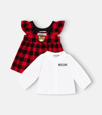 Bébé – Ensemble top et robe Teddy Bear en coton | Moschino Kids