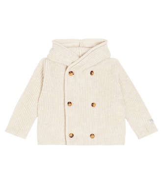Baby - Cardigan Tristan in lana a coste | Donsje