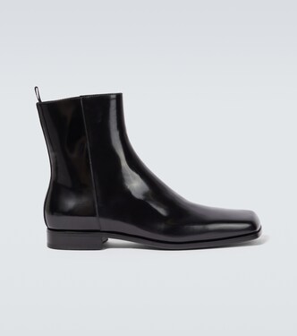 Leather ankle boots | Prada
