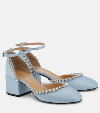 Audrey 55 embellished satin pumps | Mach & Mach
