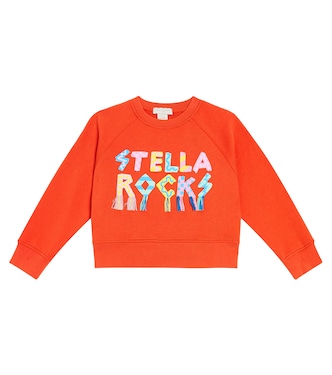Printed cotton jersey sweatshirt | Stella McCartney Kids