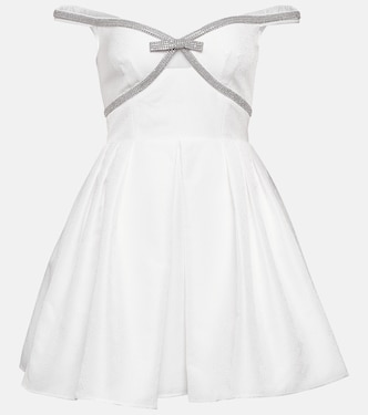 Embellished crêpe minidress | Self-Portrait