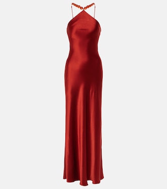 Cadence beaded satin gown | Staud