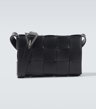 Cassette Intreccio leather crossbody bag | Bottega Veneta