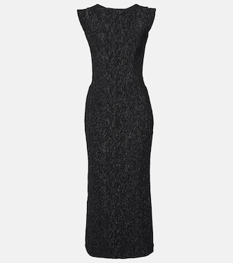 Singular open-back lamé cocktail dress | Maticevski