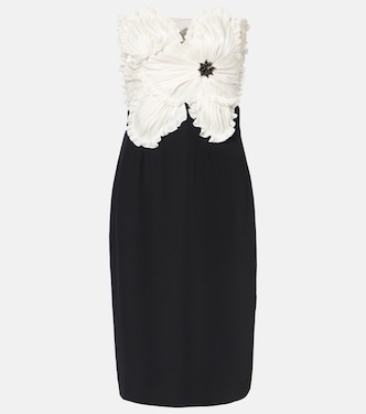 Callula floral-appliqué embellished minidress | Costarellos